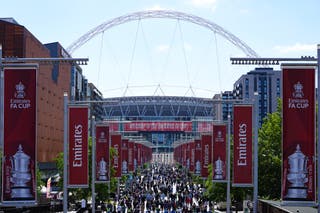Wembley Way Before Fa Cup Finals between the Crystal Palace and Man City